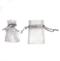 Organza Pouch With Ribbon 7.5x5 Cm Set Of 10 Si...