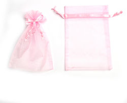 Organza Pouch With Ribbon 17cm X 12cm Set 10pcs...