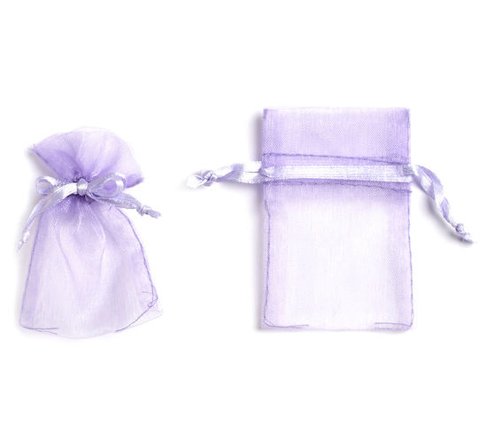 Pouggí Organza Kordelitsa 7.5x5 Cm Set 10 Stück Pouoxxxx-750500 Fliederton
