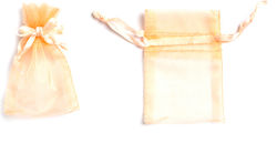 Organza Pouch With Strap 7.5x5 Cm Set Of 10 Pou...