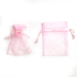 Săculeț De Organza Cu Panglică 10cm X 7.5cm Set...