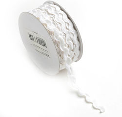 Zick-Zack-Band Dick 8mm 25m Weiß