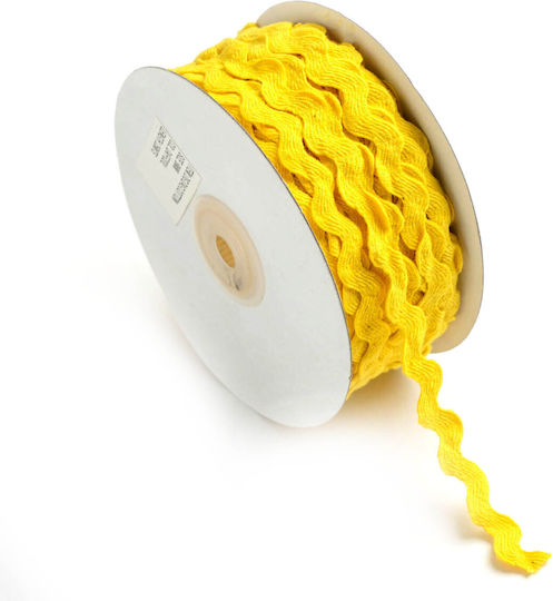 Zickzack-Band Dick 8mm 25m Gelbe
