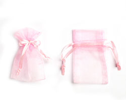 Organza Pouch With Ribbon 7.5x5 Cm Set Of 10 Po...
