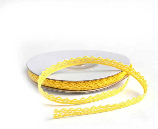 Lace Braid 8mm 10m Jlacxxxx-xx8x10 Yellow