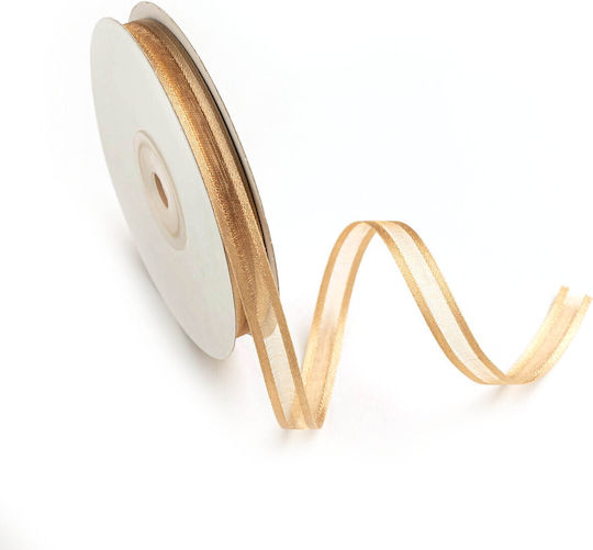 Organza Satin Ribbon Ugia 10mm 25m Jngxxxxx-x10x25 Beige Sand