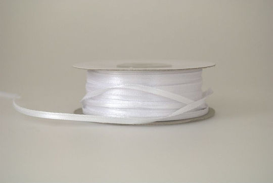 Kyriacou Satin Doppelseitiges Band 3mmx100m Weiß Sanxxxxx-xx3100-01xxxx
