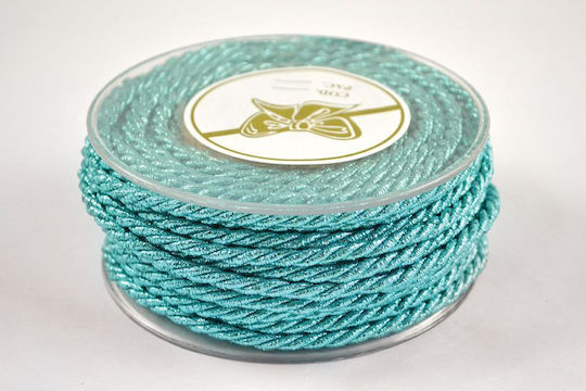 Triple Strand Metallic Petrol Blue Laces 5mm x 15m
