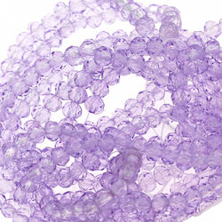 Crystal Rhinestone Rondelle Tague 2x3mm 226107186 100 Pieces Purple 100