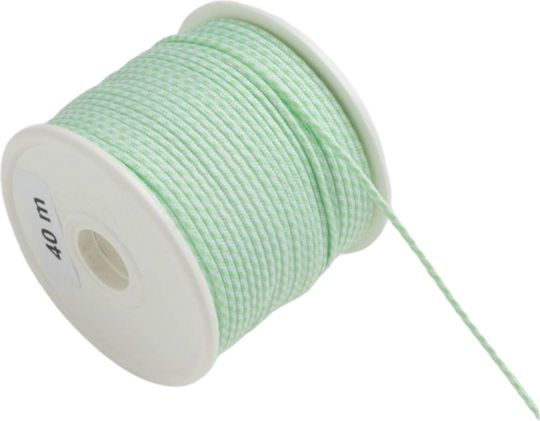 Kyriacou Matte Coloured Lace 2mmx40m White-Green Pastel Kobxxxxx-xx2x40-0162xx