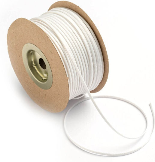 Șiret Satin Mat cu Formă Plată 3mm 100m Kor00sxx Alb