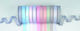 Striped Fabric Double Face Ribbon 15mm 20m Rl14...