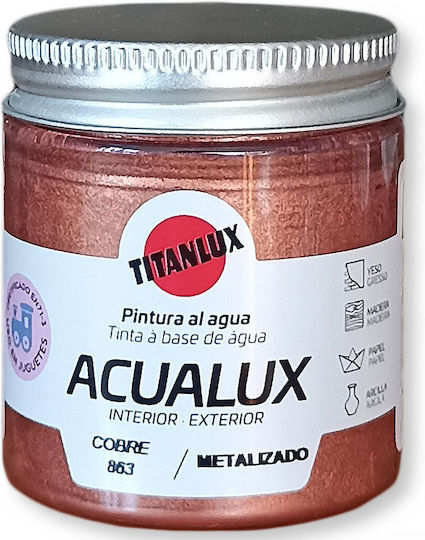 Μεταλλικό Titan Aqualux Metalizado 75ml Cobre No863
