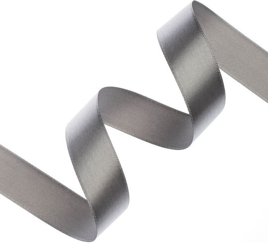 Bandă Satin Cu O Singură Față 20mm 100m Gri