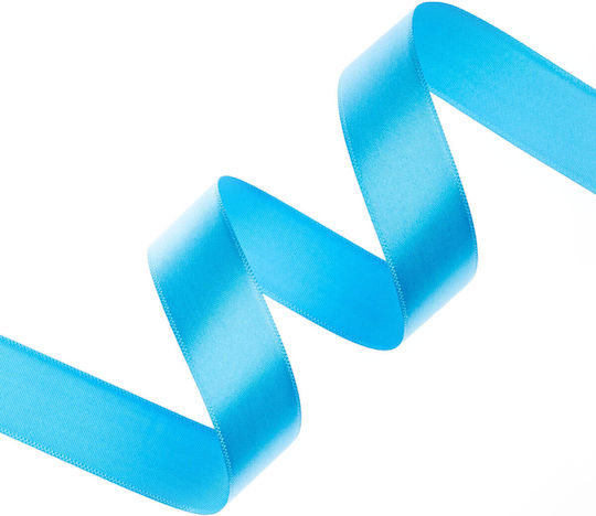 Satin Single Face Ribbon Organza 20mm 100m Turquoise