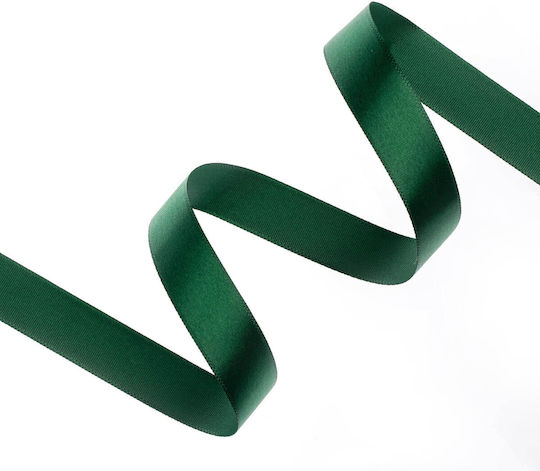 Satin Single Face Ribbon Organza 20mm 100m Cypress