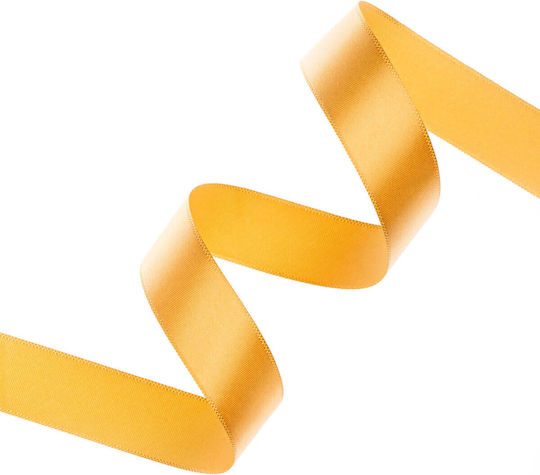 Satin Single-Face Ribbon Organza 20mm 100m Gold