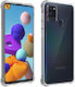 Cover Galaxy A21s Flexible Shock Absorbent Reinforced Corners Akashi Clear
