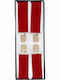 Men's Monochrome Red Suspenders 35mm Width Elastic Length 120 Cm Adjustable Oem 30135