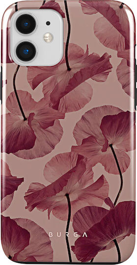 Burga Hülle iPhone 11 Elegantes Zartes Kussmuster Burgund