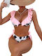 Costum De Baie Brazilia Roz