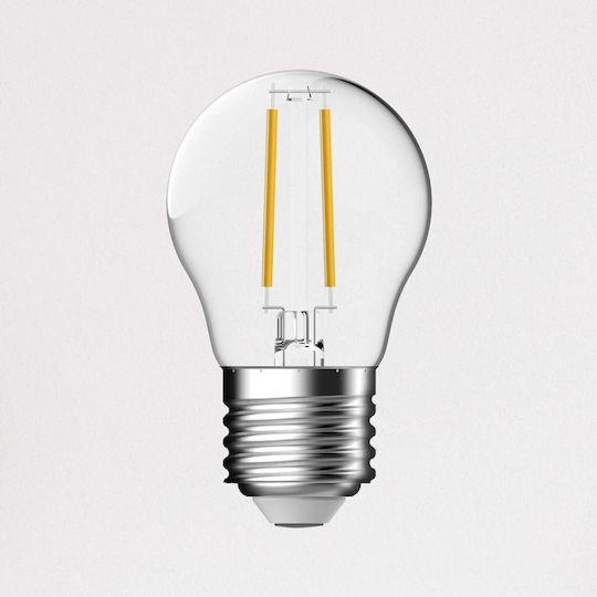 Led7 Λάμπα LED 2W 75mm για Ντουί E27 και Σχήμα G45 Θερμό Λευκό 200lm