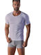 2 Pieces Cuwrap White Short Sleeve Undershirts Open Neck Code 311002