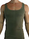 Tricou De Corp Larg Cu Dungi Din Bumbac Khaki Giorgio