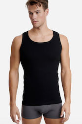 Tricou De Corp Din Bumbac Pentru Bărbați Fără Mâneci 7574432529 Negru