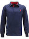 Luciano Faketti Polo Herrenbluse Luciano Faketti Stickerei Blau