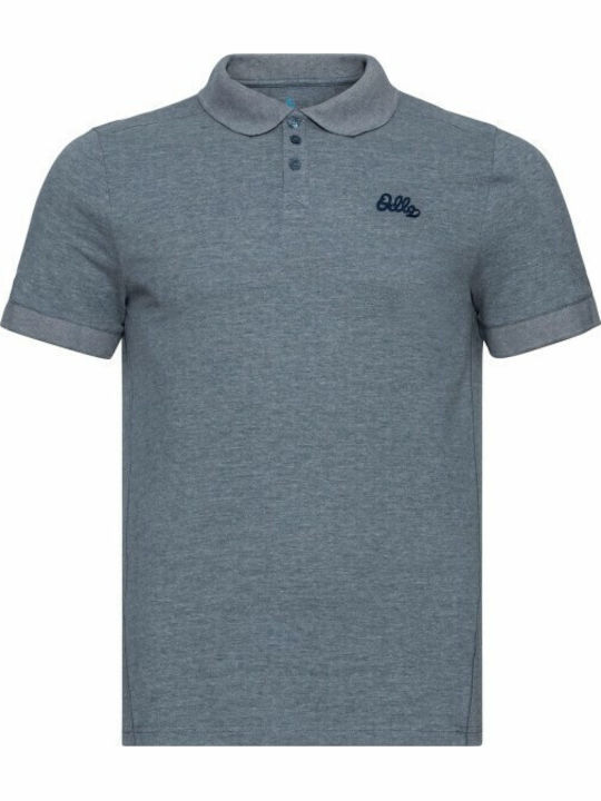 Polo Herrenbluse Odlo Nikko Marineblau Wing Teal Melange