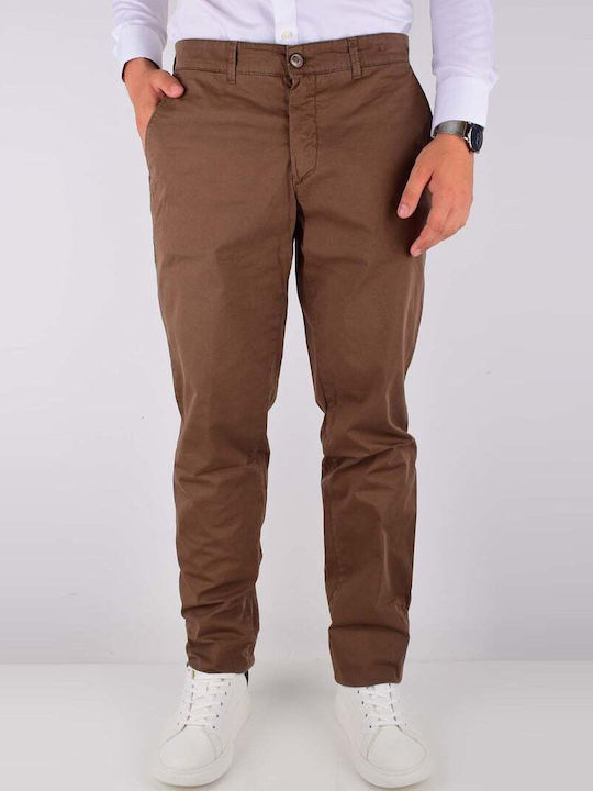 Polbot Trousers Side Pockets Chino Regular Fit Pol104-180322.52 Tobacco
