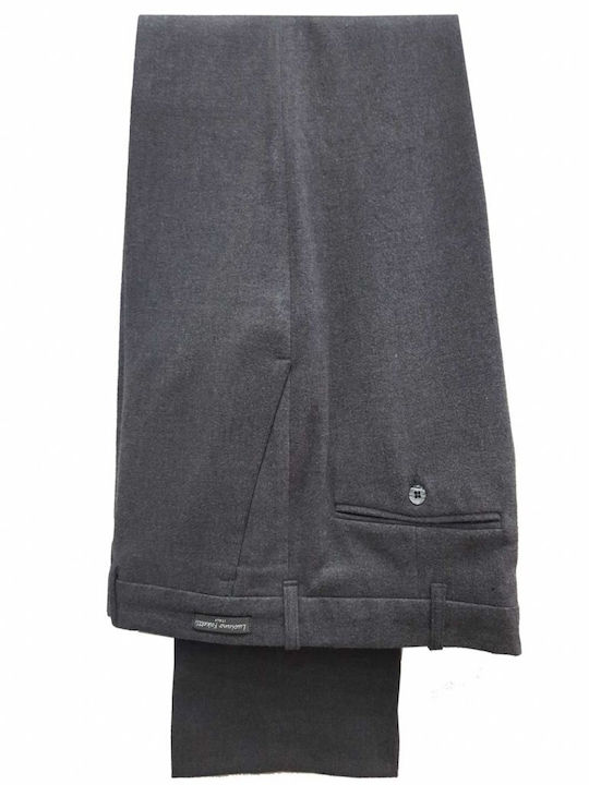 Luciano Faketti Παντελόνι Πολιτικό Πλαγια Τσέπη Chinos Γκρι 34 % Visc-3% Ea-63% Πολ Κλασικό Παντελόνι Φοδραρισμένο Μέχρι Γόνατα Φανελίτσα Ζεστό Ελληνικής Ραφής Γκρι