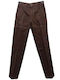 Faketti Cotton 100% Trousers In Fashion Brown
