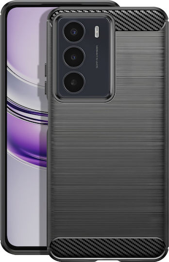 Husă Avizar Realme 14x C75 Silicon Design Carbon Periat Negru
