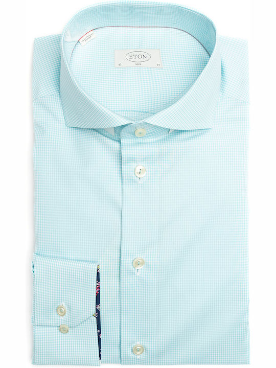 Eton Herrenhemd Slim Enge Passform 2200794686 542 Blauen Geprüft
