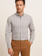 Luciano Faketti Shirt Cotton-linen Slim Fit Luciano Faketti Gray