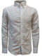 Luciano Faketti Shirt Slim Fit Linen-Cotton Compoze In Fashion White
