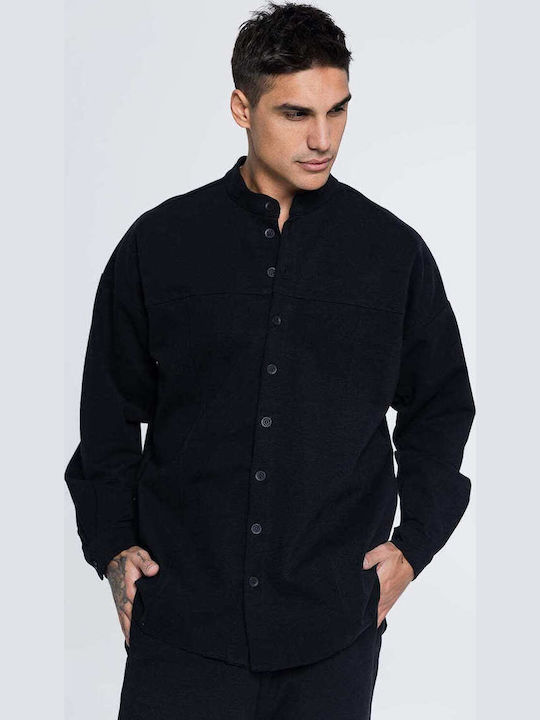 19 Herrenhemden Hemd Fleecepullover Schwarz 1019