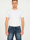 Luciano Faketti Herren Shorts Denim Elastisch Effekt Blau