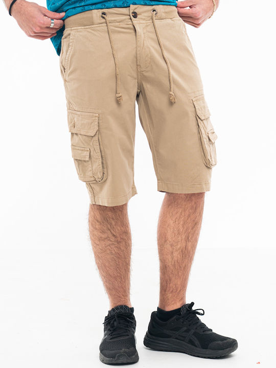 Herren Shorts Beltipo Cargo Kordel Beige