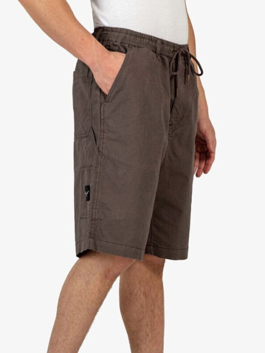 Reell Men Reflex Hustler Short Dark Grey Brown Canvas 1201-015-01-001-dkgrbrn