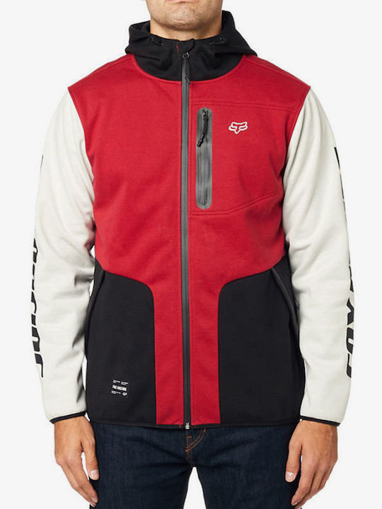 Fox Men Barricade Softshell Fleece Black Red 24092-017