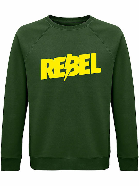 Unisex Sweatshert Organic Rebel Dark Green Unisex Sweatshert Organic Rebel Dark Green