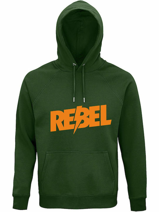 Unisex Hoodie Organic Rebel Dark Green