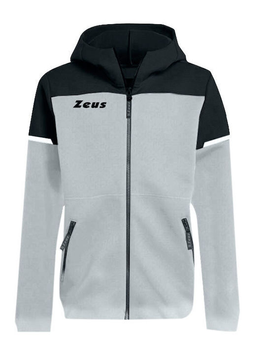 Ζακέτα Zeus Felpa Tech Bikolor Γκρι Μαύρο 339202