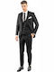 Fragosto Κοστούμι Smokin Slim Fit S'160 Black