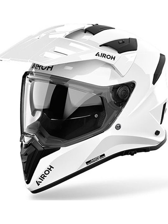 Airoh Bandit White Gloss Κράνος Μηχανής Full Face ECE 22.06 1630gr με Pinlock