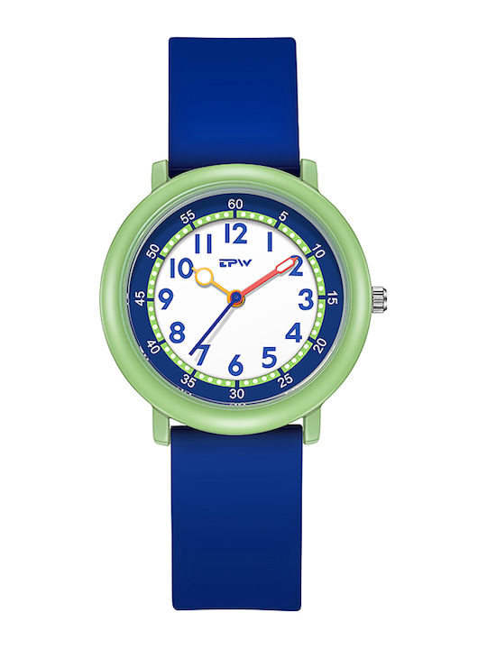 Techkidz Wasserdichte Quarz Kinderuhr Flex Modell Blau