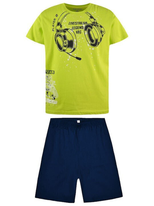 Energiers Kids' Pajamas Summer Navy Blue